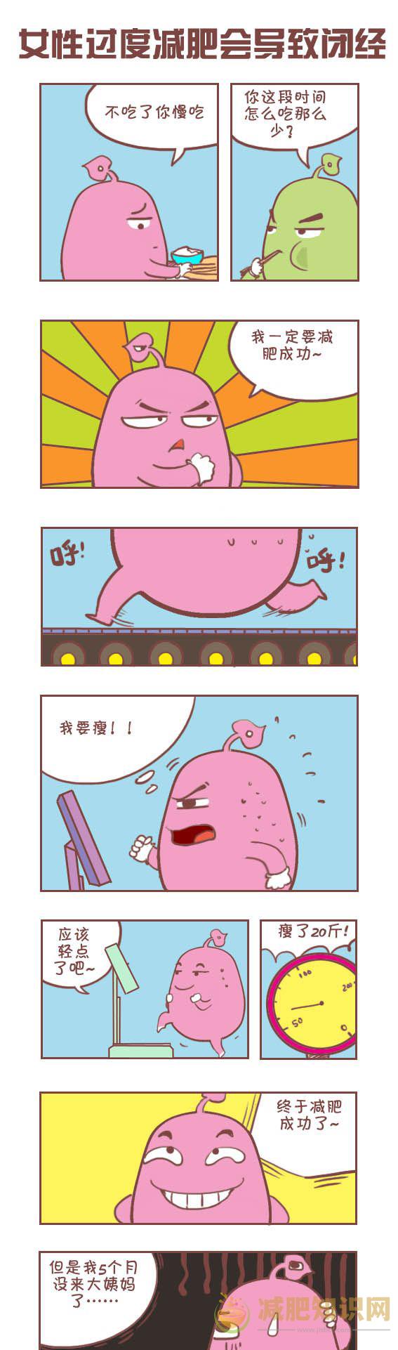 疯狂瘦身导致闭经的事